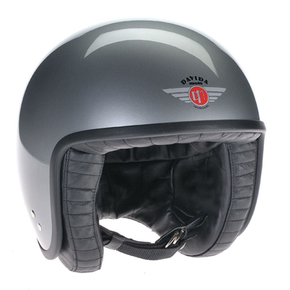 Silver Davida Jet Helmet - Davida Motorcycle Helmets ( 80102 )