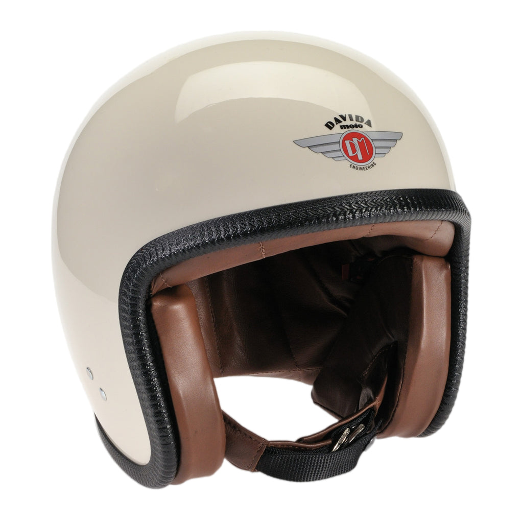 Speedster Helmet - Cream ZNut Brown Leather